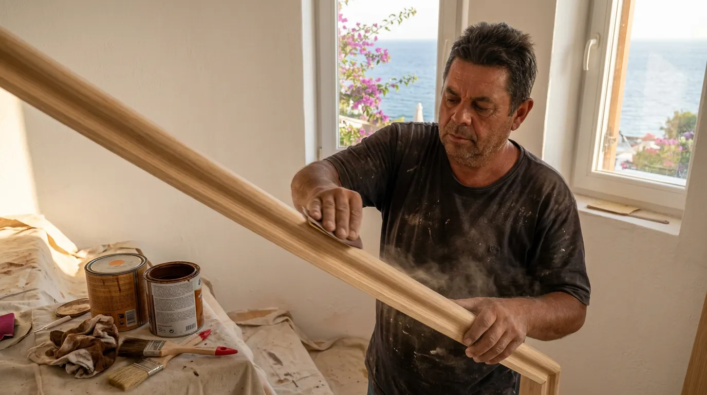 Bodrum Ev İçi Ahşap Merdiven tadilat görseli - Nihat Kızıl AĞA Showroom - Görsel 2