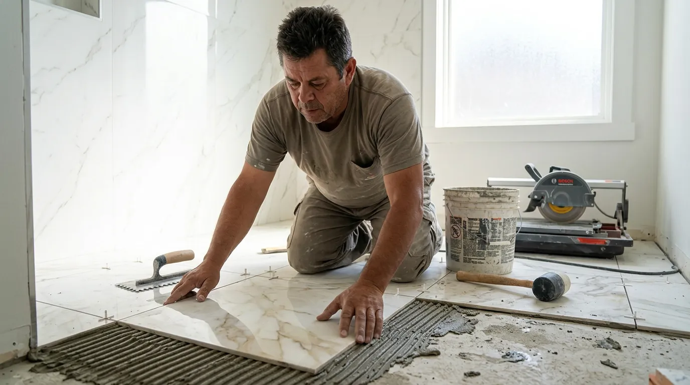 Bodrum Mermer İşleri hizmeti - Nihat Kızıl usta tadilat çalışması