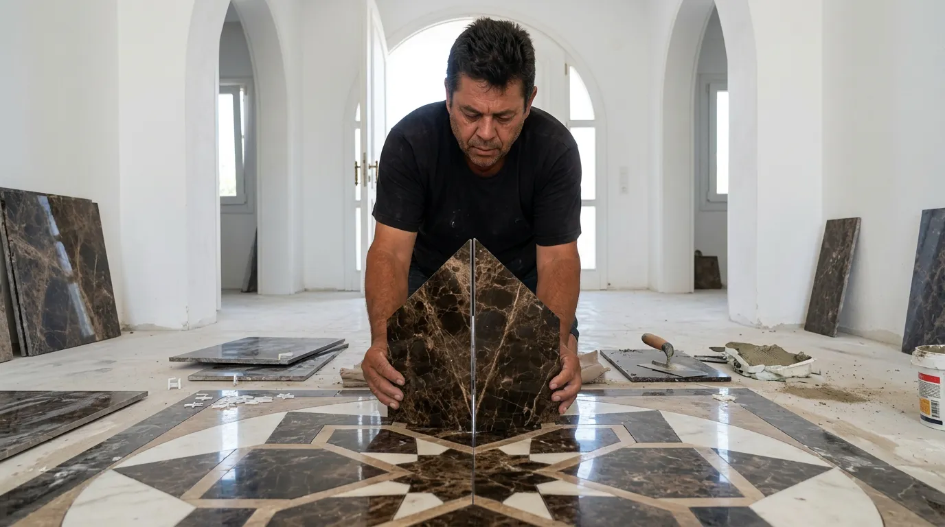 Bodrum Mermer İşleri tadilat görseli - Nihat Kızıl AĞA Showroom - Görsel 3