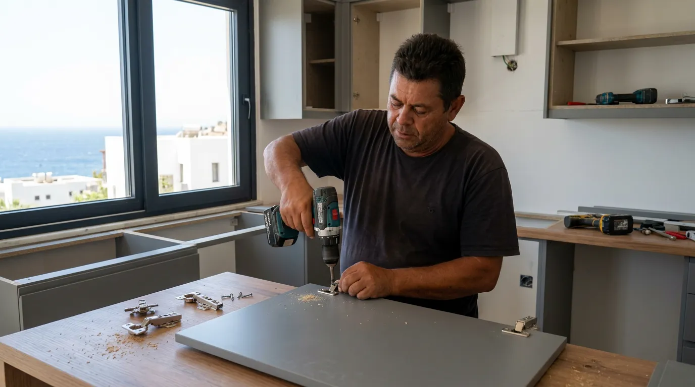 Bodrum Mutfak Dolabı Tadilat ve Tamirat hizmeti - Nihat Kızıl usta tadilat çalışması