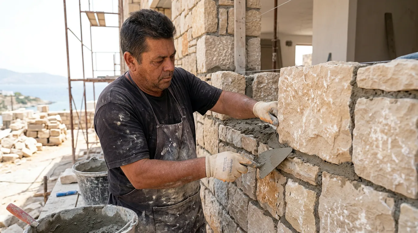 Bodrum Taş Duvar Örme tadilat görseli - Nihat Kızıl AĞA Showroom - Görsel 2